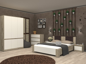 Set dormitor Yasen Venera 160 x 200 cm 