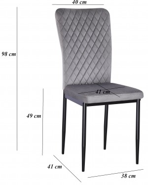 Scaun pentru bucătărie Yasen DC 2329 Grey