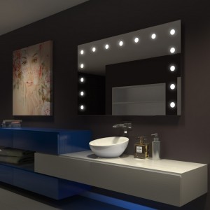 Oglindă cu iluminare LED Hollywood Illuminated Mirror 70x50 cm 