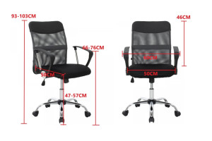 Fotoliu de birou Xenos Lyon Black