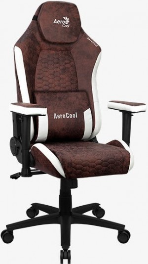 Fotoliu gaming AeroCool Crown AeroSuede Bordo