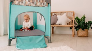 Pătuc pliabil 2 în 1 Lionelo Stefi Turquoise