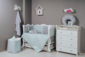Детское постельное бельё Perna Mea Комплект Baby Panda 120x60 см Turquoise