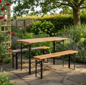 Set de mobilier pentru grădină GardenLine MEB0780 Natural/Black