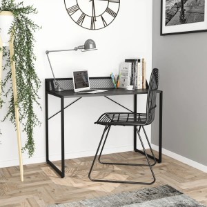 Прямой компьютерный стол Magnus Mela Anthracite/Black