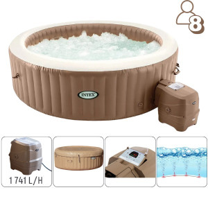 Jacuzzi Intex Sahara Tan Round Bubble Spa (28412) 