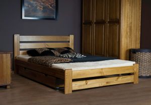Деревянная кровать MM Кати 140 x 200 см Дуб