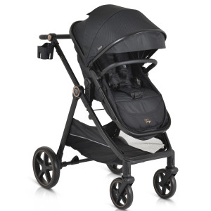Cărucior 2 în 1 transformabil Moni Tokyo Black