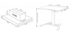 Стол с регулируемой высотой Kulik System E-Table One 