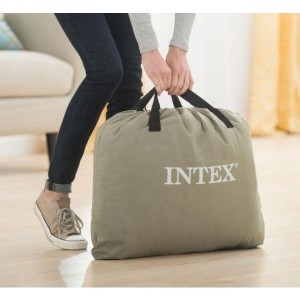 Saltea gonflabilă Intex Velur cu tetiera Pillow Rest 183x203cm 