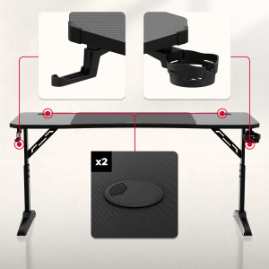 Геймерский стол Hero 4.6 + mousepad Black