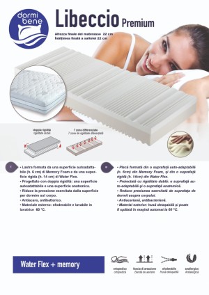 Беспружинный матрас Dormibene Libeccio Premium 180 x 200 см 