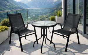 Set de mobilier pentru grădină Gardlov 27568 Black