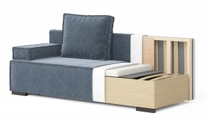 Canapea dreaptă extensibilă Lakky 