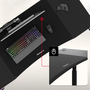 Masă gaming Hero 3.6 + mousepad Black
