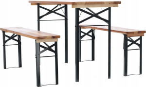 Set de mobilier pentru grădină GardenLine MEB0780 Natural/Black