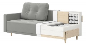 Canapea dreaptă extensibilă Jersey 
