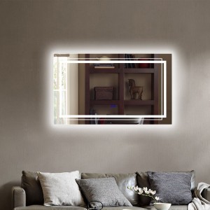 Зеркало с LED подсветкой Ellise Lighted Bathroom Mirror 60x60 см 