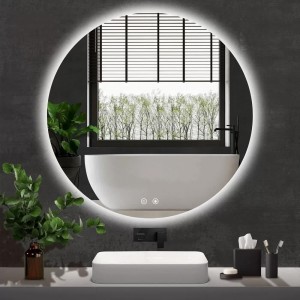 Oglindă cu iluminare LED MoonGlass Ollie lighted 120x120 cm 