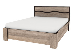 Set dormitor Yasen Jeneva (Stejar sonoma trufle/Wenge) 160 x 200 cm 