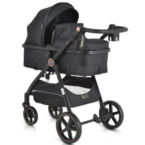 Cărucior 2 în 1 transformabil Moni Tokyo Black