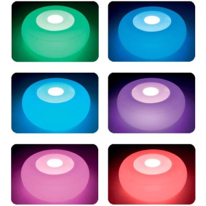 Puf gonflabil cu lumină LED 86х33 cm Intex (68697) 