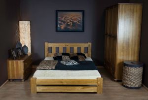 Деревянная кровать MM Мила 140 x 200 см Ольха