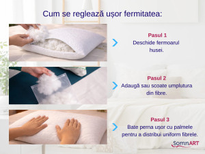 Set 2 perne Somnart Somnia 50 x 70 cm 