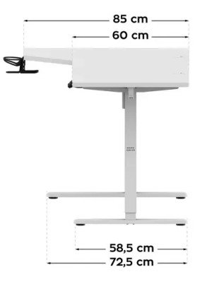 Masă gaming Leader 9.1 White
