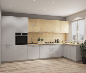 Bucătărie modulară Relaxe Corner Silva 3.8x1.62 m 