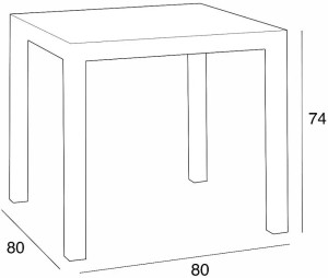 Стол для дачи Bica Dallas Graphite