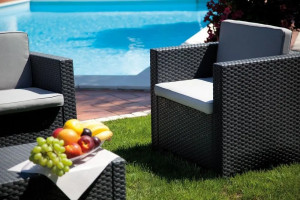 Set de mobilier pentru grădină Bica Colorado 2 Graphite
