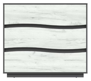 Спальный гарнитур Yasen Женева (Серый Графит/Дуб Крафт Белый) 160 x 200 см 