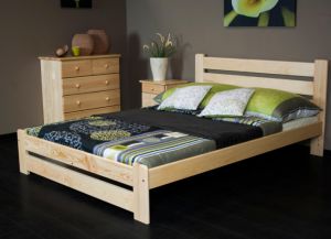 Деревянная кровать MM Кати 140 x 200 см Дуб