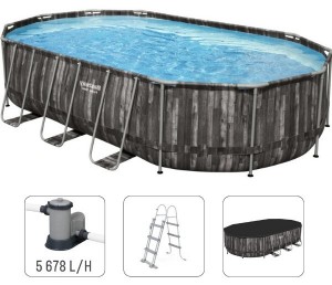 Бассейн Bestway Power Steel Oval 610 х 366 х 122cm 