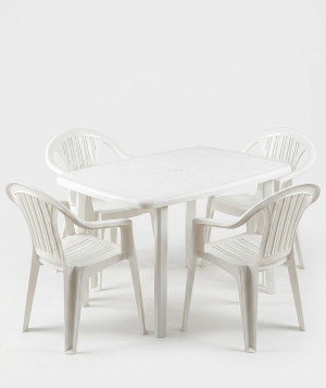 Scaun pentru casă de vară Bica Ratak White