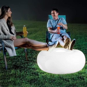 Puf gonflabil cu lumină LED 86х33 cm Intex (68697) 