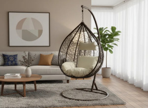 Fotoliu cocon Chomik FAT1050 Brown/Beige