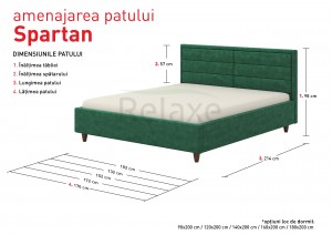 Кровать Spartan 90 x 200 см 