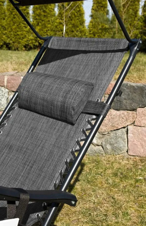 Шезлонг Saska Garden 1020204 Black/Grey