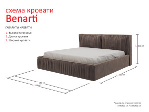 Pat Benarti în set cu salteaua Kiss 160 x 200 cm 