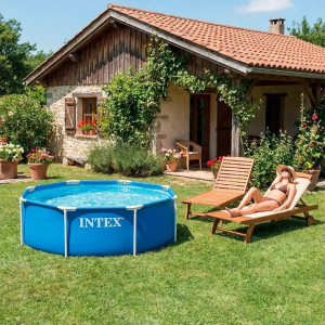Piscină Intex Blue Metal Frame 