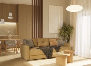 Canapea dreaptă extensibilă Light 
