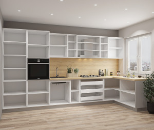 Bucătărie modulară Relaxe Corner Silva 3.8x1.62 m 