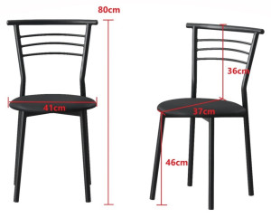 Scaun pentru bucătărie Xenos Mia Black