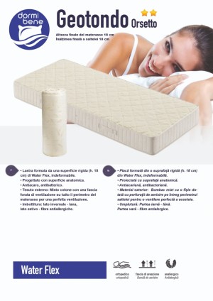 Беспружинный матрас Dormibene Geotondo Orsetto 80 x 200 см 