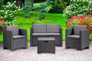 Set de mobilier pentru grădină Bica Colorado 2 Graphite