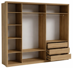 Dulap MatroLuxe Aura №3 Oak Craft Gold