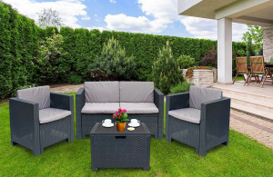 Set de mobilier pentru grădină Bica Colorado 2 Graphite