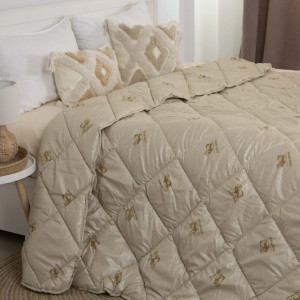 Set Plapuma + 2 perne Welpy Wool 200 x 220 cm 